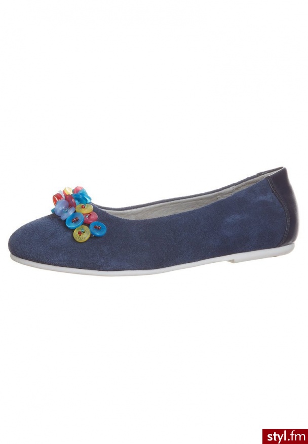 fullstop. Baleriny niebieski - Balerinki Buty Moda