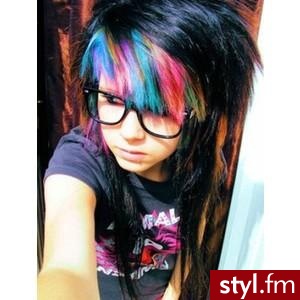 EMO Alternatywne Średnie Fryzury