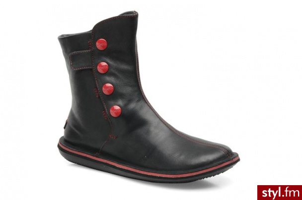 Camper Półbuty i botki Beetle 46397 Czarny - Botki Buty Moda