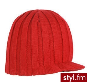 Barts Czapka Peak Heli Beanie red - Nakrycia głowy Dodatki Moda