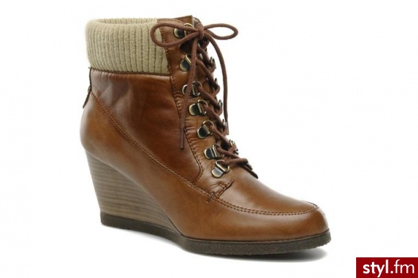 Derhy PÓŁBUTY I BOTKI CASTE BY DERHY (Brązowy) - Botki Buty Moda