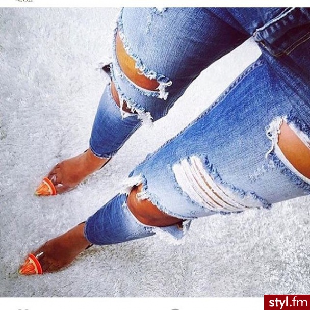 Jeansy Spodnie Moda