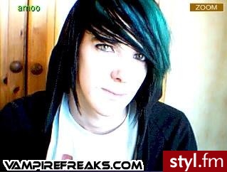 EMO Alternatywne Średnie Fryzury