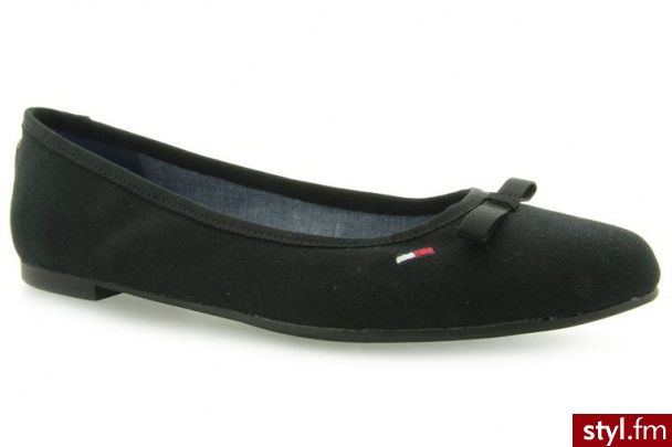 Hilfiger Denim BALERINY TOMMY HILFIGER ALLEN 16A BLACK - Balerinki Buty Moda