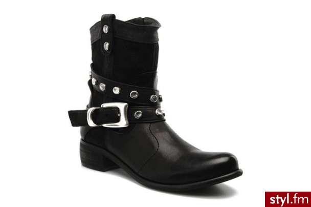 Regard PÓŁBUTY I BOTKI RACIKA BY REGARD (Czarny) - Botki Buty Moda