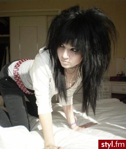 EMO Alternatywne Średnie Fryzury