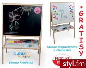 Duża Drewniana Tablica Magnetyczna Z Liczydłem - Dziecko