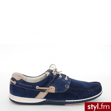 Venezia PÓŁBUTY MĘSKIE 4392-3 N BLU - Półbuty Buty Moda