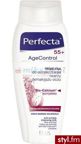 Perfecta Age Control 55+ BioCalcium MLECZKO Do Demakijażu 175 ml - Emu Buty Moda