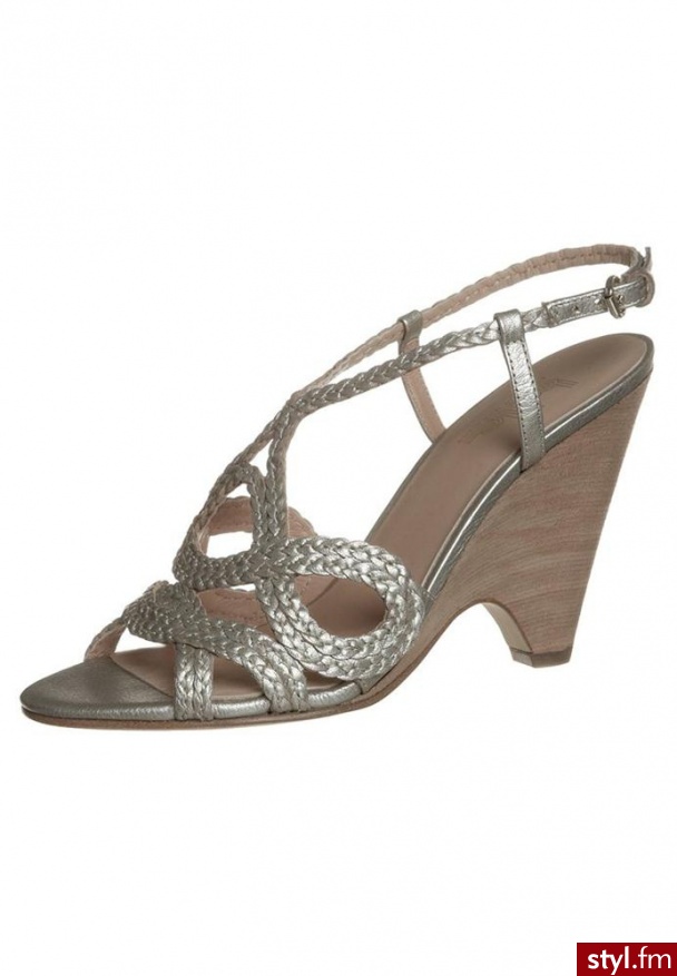 Belle by Sigerson Morrison ASPEN Sandały na koturnie złoty - Koturny Buty Moda