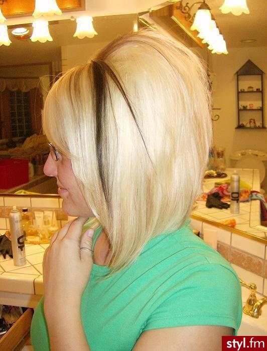 Blond Rozpuszczone Proste z grzywką Na co dzień Średnie Fryzury