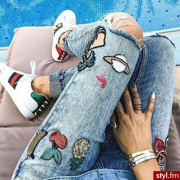 Jeansy Spodnie Moda