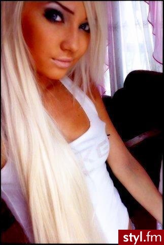 Blond Rozpuszczone Proste Na co dzień Długie Fryzury