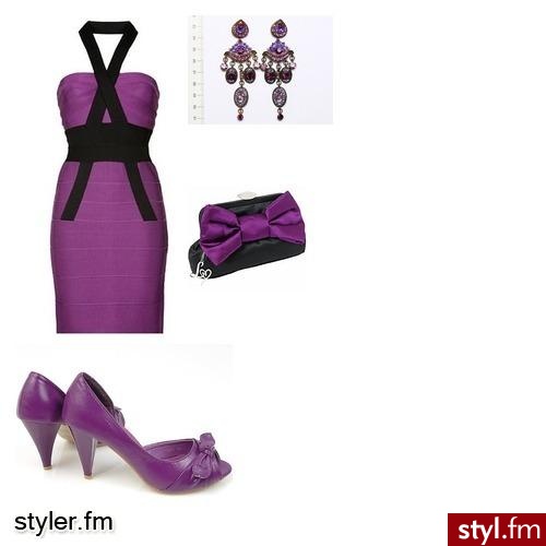 fioletowa elegancja - Styler