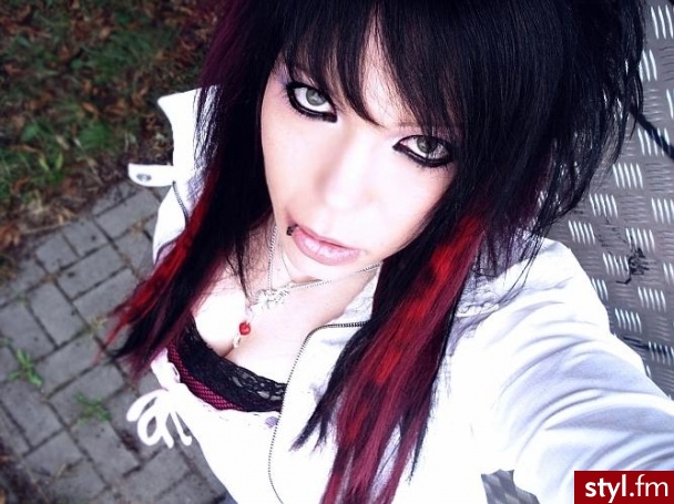 EMO Alternatywne Średnie Fryzury