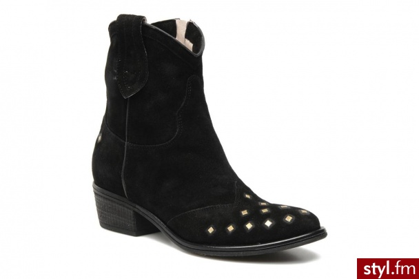 Janet &amp; Janet Półbuty i botki Aurora by (Czarny) - Botki Buty Moda