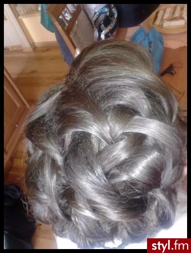 ;) - Blond Kok Kręcone Wieczorowe Średnie Fryzury