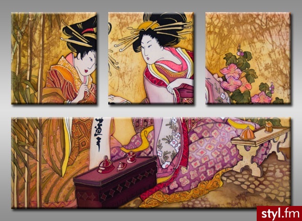 Galerialu Obraz C4OBRAz1174 Japonki, Japonia - Klapki Buty Moda
