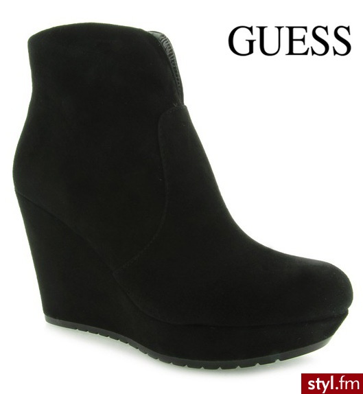 Guess VARONA SHOOTIE ANKLE BOOT BLACK - Botki Buty Moda