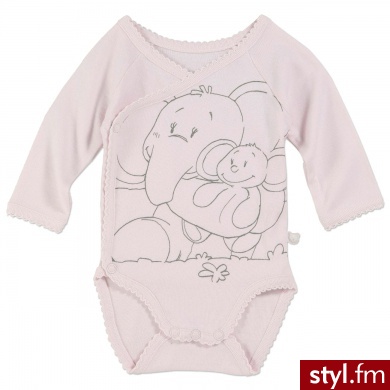 NOUKIES Body dziecięce GIRL kolor różowy jasnoróżowy - Body Bielizna Moda