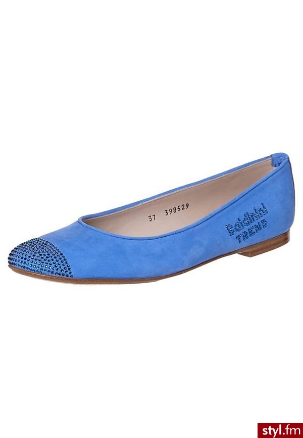 Baldinini Baleriny niebieski 398529BUCK22C1 - Balerinki Buty Moda