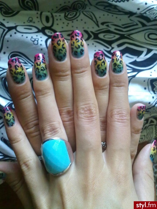 ładny, żelowy manicure :) - Migdałki Żelami Combo Paznokcie