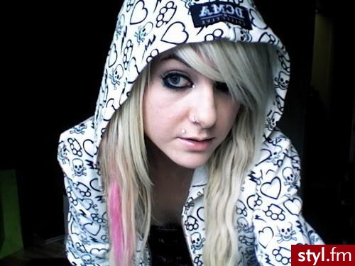 EMO Alternatywne Średnie Fryzury