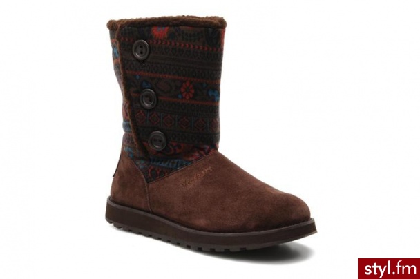 Skechers PÓŁBUTY I BOTKI CARDIGAN BY SKECHERS (Brązowy) - Botki Buty Moda
