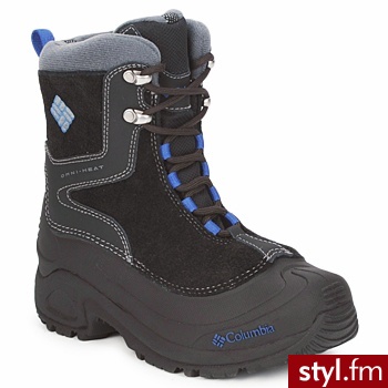 Columbia Buty Dziecko Bugaboot Plus Black / Blue - Kozaki Buty Moda