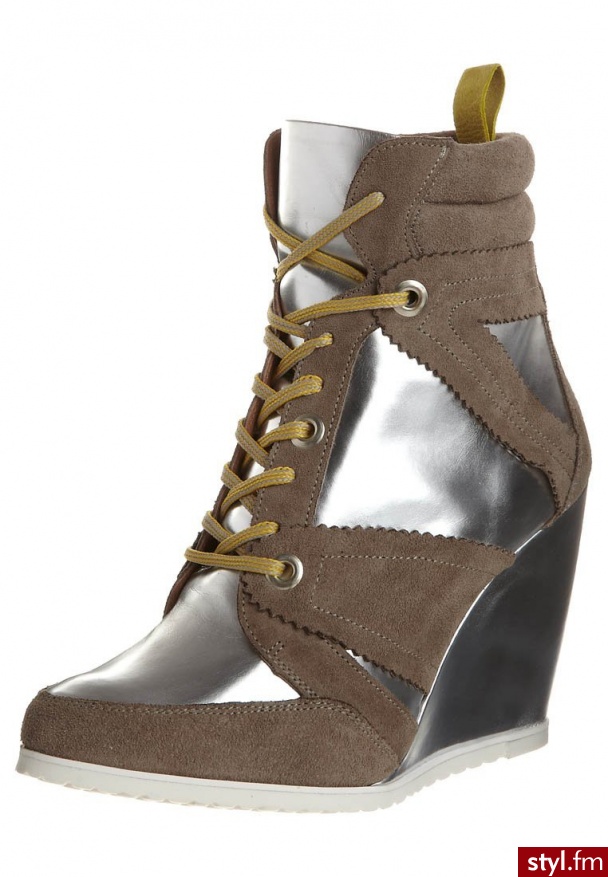 Zalando Collection Botki srebrny - Botki Buty Moda