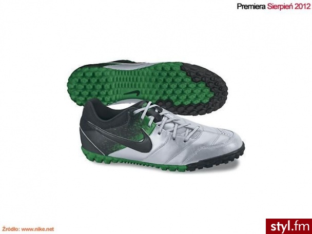 Nike MĘSKIE TURFY 5 BOMBA 415130.030 Sportowe Odcienie szarości i srebra - Sportowe Buty Moda