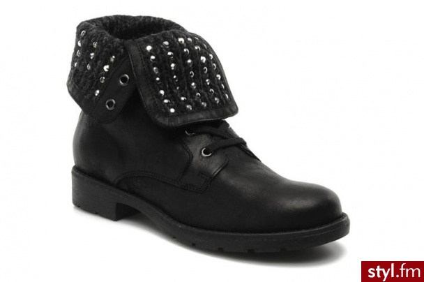 Janet &amp; Janet PÓŁBUTY I BOTKI ZELMA BY JANET &AMP; JANET (Czarny) - Botki Buty Moda