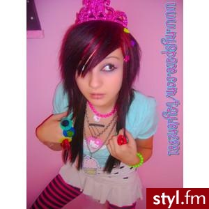EMO Alternatywne Średnie Fryzury