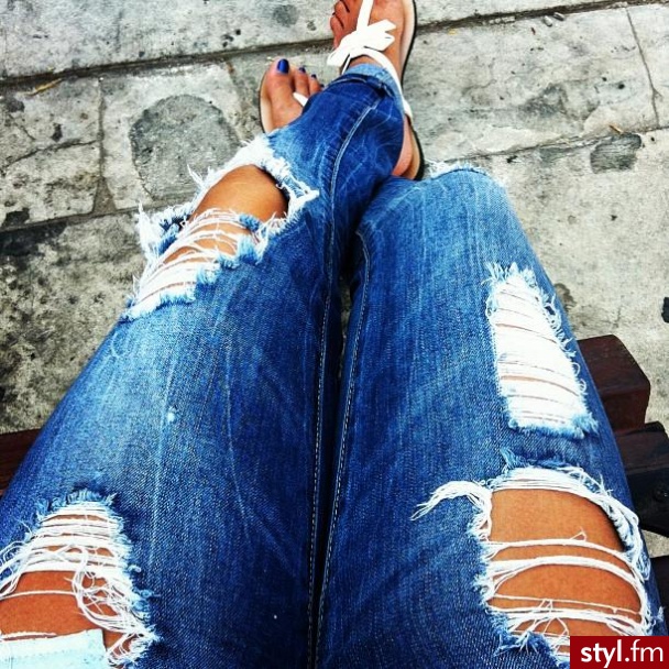 Jeansy Spodnie Moda