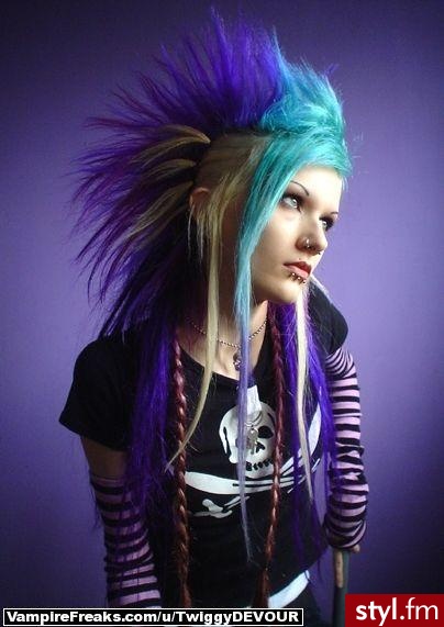 Punk Rock Alternatywne Średnie Fryzury
