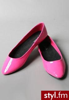 Mode balerinki :) w kolorze różowym :) - Pozostałe Buty Moda