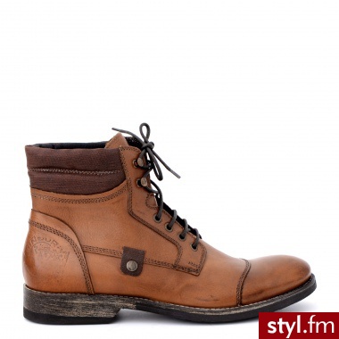 Venezia BOTKI MĘSKIE 7917 VAC CUOI - Botki Buty Moda