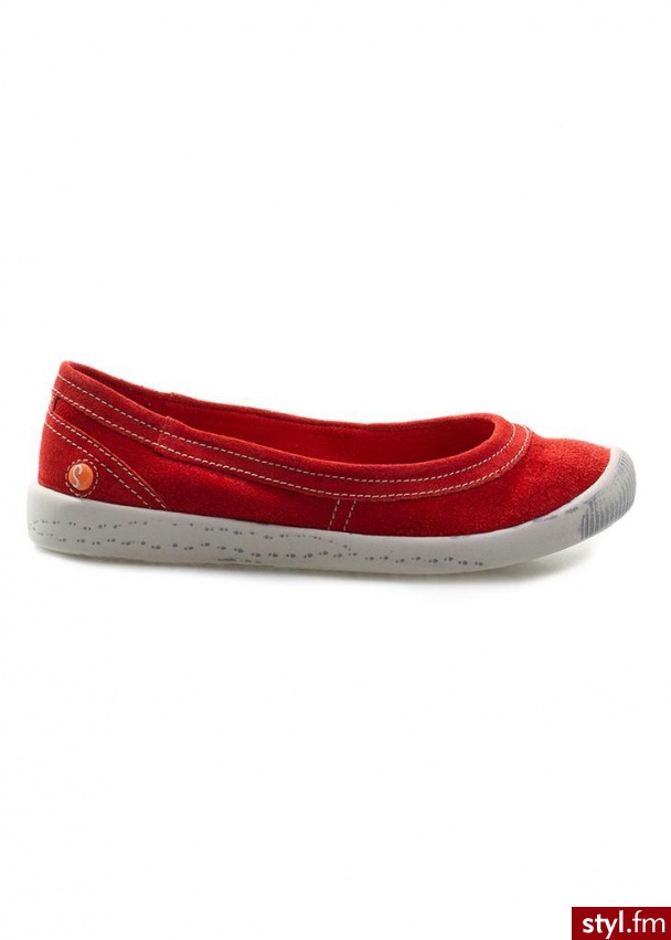 Trampki SOFTINOS ines czerwony - Balerinki Buty Moda