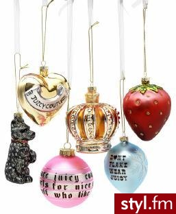 Juicy Couture holiday ornaments. - Gadżety Inne Moda