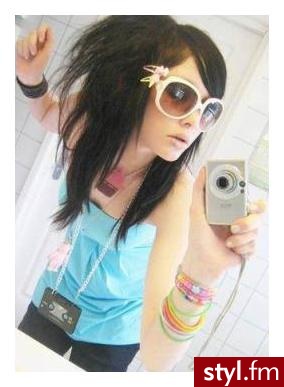 EMO Alternatywne Średnie Fryzury