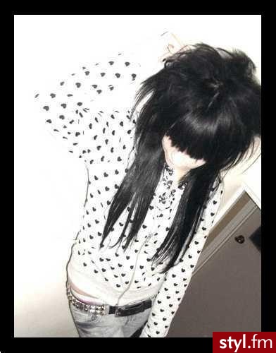 EMO Alternatywne Średnie Fryzury