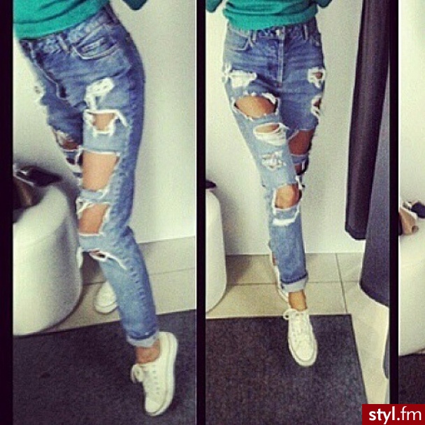 Jeansy Spodnie Moda