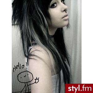 EMO Alternatywne Średnie Fryzury