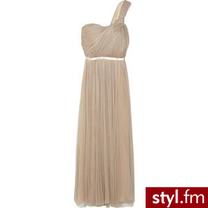 Chloé Silk-blend tulle one-shoulder gown - Polyvore. Pobrano ze strony: http://www.polyvore.com/chlo%C3%A9_silk-blend_tulle_one-shoulder_gown/thing?id=32986225 - Misz-masz