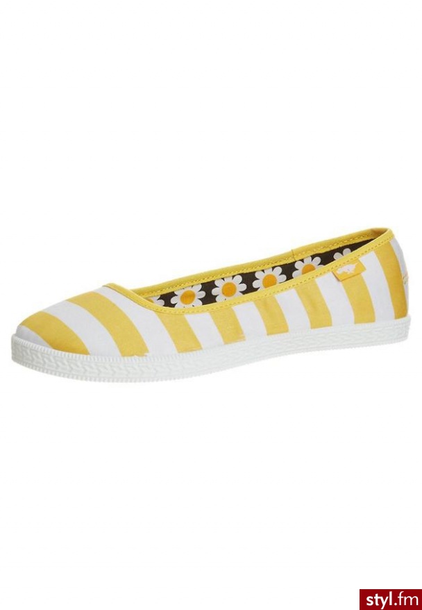 Rocket Dog PIPPIE CAFE STRIPE Baleriny żółty - Balerinki Buty Moda