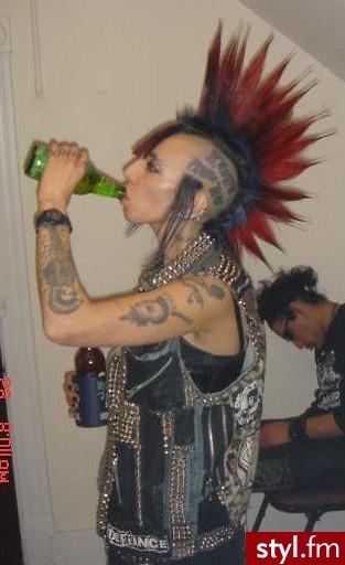 Kolorowe Punk Rock Alternatywne Średnie Fryzury