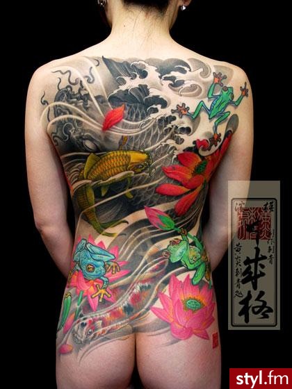 Japan tattoo. Kolorowo i ladnie : D - Tatuaże
