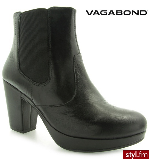 Vagabond BOTKI VARLYN BLACK - Botki Buty Moda