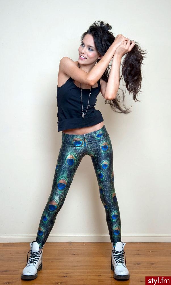 Legginsy australijskiego projektanta Jamesa Lillis'a. Hand made. - Pozostałe Ciuchy Moda