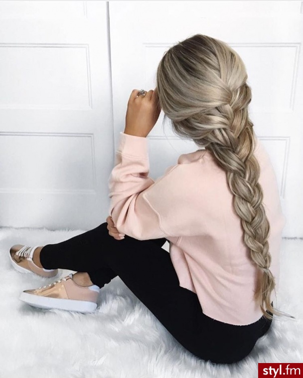 Blond Warkocze Kręcone Na co dzień Długie Fryzury